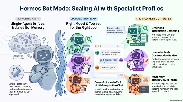 Hermes Bot Mode: Persistent Specialist Profiles
